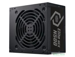 Блок питания 500 Ватт/ Power Supply Cooler Master Elite NEX N500, 500W, ATX, 120mm, 5xSATA, 2xPCI-E(6+2), 3xMolex, APFC, EU Cable