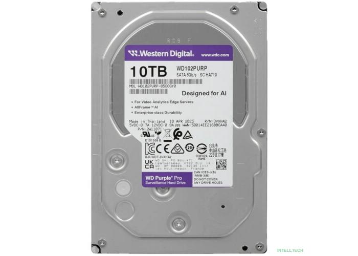 10TB WD Purple Pro (WD102PURP) {Serial ATA III, 7200- rpm, 512Mb, 3.5