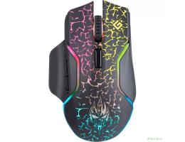 Беспроводная игровая мышь Defender Oneshot GM-067 черный,LED,7D,300 мАч, 3200dpi  [52067]