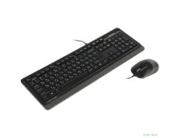 Клавиатура + мышь A4Tech Fstyler F1010 клав:черный/серый мышь:черный/серый USB Multimedia [1147539]