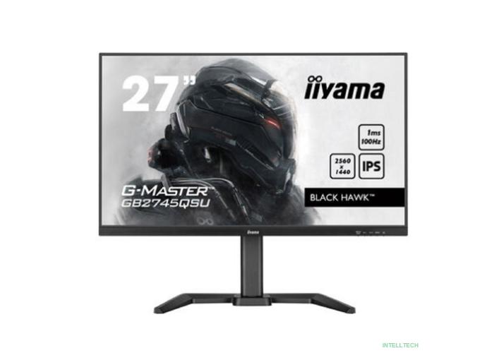 LCD IIYAMA 27'' GB2745QSU-B1 {IPS 2560x1440 100Hz 1ms HDMI DisplaPort USB M/M HAS Pivot}