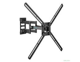 Kromax CORBEL-12 grey titan {32"-75";  Максимальная нагрузка: 45 кг;  VESA: 200x200, 200х300, 200х400, 300х200, 300х300, 300х400, 400х200, 400х300, 400х400, 600х400 мм;  Наклон: +5°-12°Поворот: ±90°}