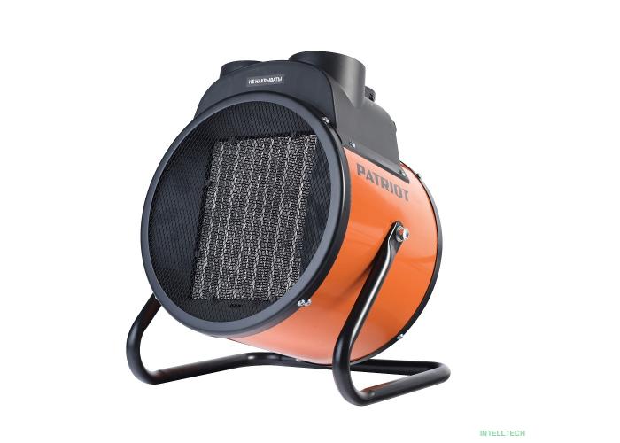 Тепловентилятор электрический PATRIOT PTR 7S [633307300] { 5.0 кВт, 220В, терморегулятор, керамический нагревательный элемент PTC, шнур с вилкой }