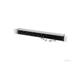 REM Блок розеток Rem-10 без шнура с инд., 6 Schuko, 5 IEC 60320 C13, вход IEC 60320 C14, 10A, алюм., 19" (R-10-6S-5C13-I-440-Z)