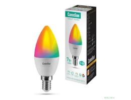 Camelion Умная светодиодная лампа LSH7/С35/RGBCW/Е14/WIFI (Эл.лампа светодиодная 7Вт Е14 RGB+DIM+CW 220В WiFi)