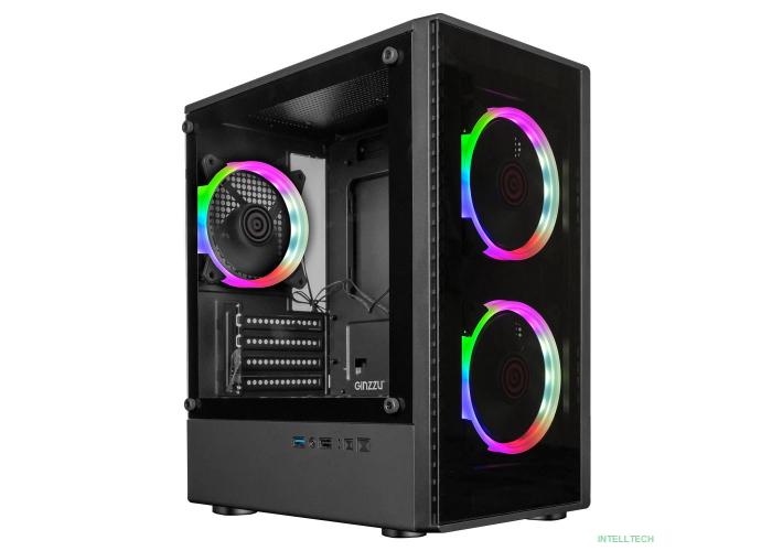 Ginzzu CL406 mATX FAN 3*12 FRGB (12RR4)