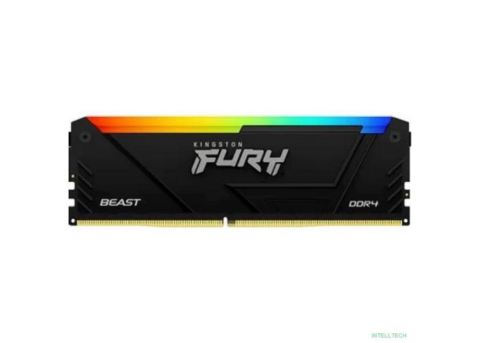 Kingston DDR4 DIMM 16GB KF432C16BB2A/16 PC4-25600, 3200MHz, CL16 Fury Beast RGB RTL