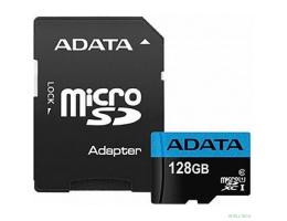 Micro SecureDigital 128Gb A-DATA AUSDX128GUICL10A1-RA1 {MicroSDXC Class 10 UHS-I, SD adapter}
