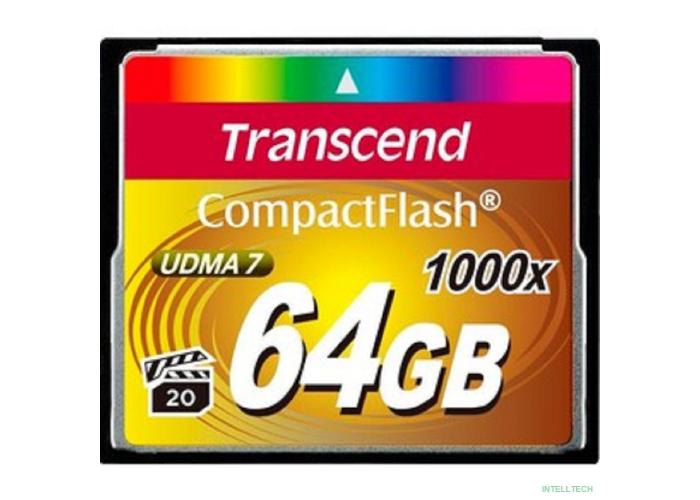 Compact Flash 64Gb Transcend, High Speed (TS64GCF1000) 1000-x
