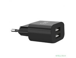 Bion Сетевое Зарядное Устройство, 2*USB-A, 10 Вт, черный [BXP-ADP-2A-10B]