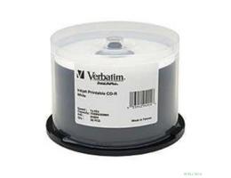 Verbatim  Диски CD-R 25 шт.   Printable InkJet, 52-x 700Mb, Cake Box (43439)
