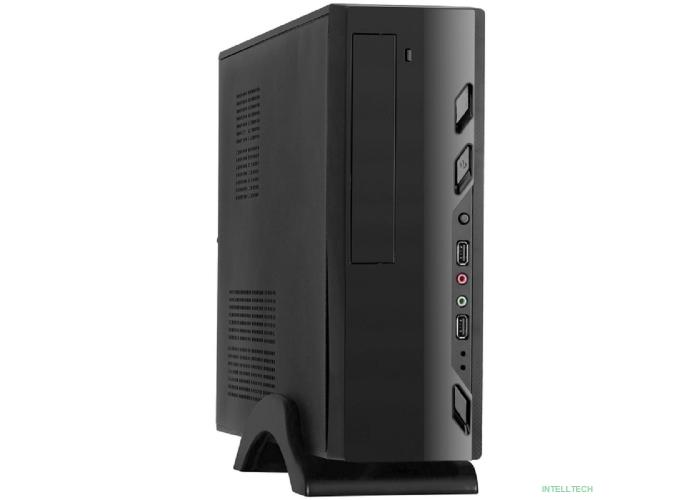 Exegate EX268695RUS Корпус MiniITX Exegate MI-208 Black, miniITX/mATX, <M400, 80mm>, 2*USB, Audio