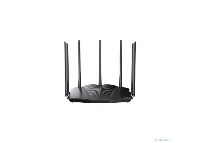 TENDA TX12 Pro вухдиапазонный гигабитный Wi-Fi 6 роутер AX3000, до 574 Мбит/с на 2,4 ГГц + до 2402 Мбит/с на 5 ГГц, LAN 3 x 1Гбит/с, WAN 1 x 1Гбит/с, 5 антенн