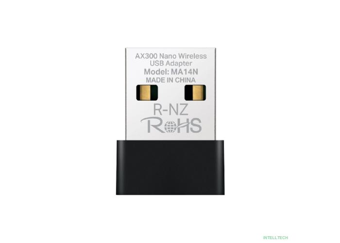 Mercusys MA14N Сверхкомпактный USB-адаптер Wi-Fi AX300