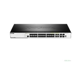 D-Link DGS-3000-28SC/A1A Управляемый L2 стекируемый коммутатор с 20 портами 100/1000Base-X SFP, 4 комбо-портами 100/1000Base-T/SFP и 4 портами 10GBase-X SFP+