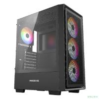 Powercase Mistral AY4B ARGB, Tempered Glass, 4x 120mm ARGB Fans, чёрный, ATX  (CMAYB-A4)