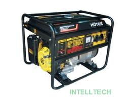 Huter DY5000L 64/1/5 Электрогенератор {четырехтактный, 4000Вт, 220В/50Гц, 80Дб, принудительное охлаждение, бак 22 л, расход бензина 374 г/кВтч, расход масла 6,8, габариты700х535х570 вес 70 кг}