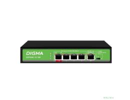 Digma DSP204G-1G-T80 Коммутатор (L2) 5х1Гбит/с 4PoE 4PoE+ 1PoE++ 80W неуправляемый