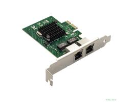 Exegate EX293452RUS Сетевой адаптер ExeGate EXE-BCM5720 (PCI-E x1 v2.0, порты 2xRJ45, 10/100/1000Mbps, Gigabit Chipset Broadcom BCM5720)