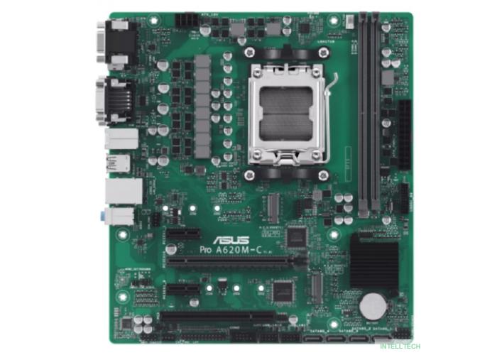 Asus PRO A620M-C-CSM {SocketAM5 AMD A620 2xDDR5 mATX AC`97 8ch(7.1) GbLAN RAID+VGA+DVI+HDMI+DP}