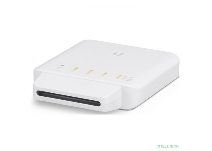 UBIQUITI USW-Flex PoE-коммутатор, 5х 1G RJ45, раздача 46 Вт