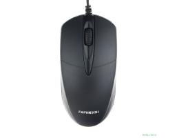 Гарнизон Мышь GM-220, USB, чип- Х, черный,1000 DPI, 2кн.+колесо-кнопка