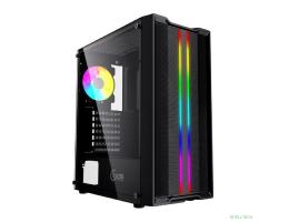 Powercase CMIEB-F4S Корпус Mistral Evo, Tempered Glass, 1x 120mm PWM ARGB fan + ARGB Strip + 3x 120mm PWM non LED fan, чёрный, ATX  (CMIEB-F4S)