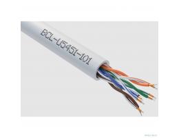 Кабель витая пара Bion BCL-U5451-101 U/UTP, кат.5e, 4x2x0,51мм AWG 24, CCA, одножильный, PVC, для внутренней прокладки, 305м, серый