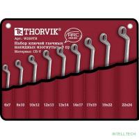 Thorvik W2S9TB Набор ключей гаечных накидных изогнутых серии ARC в сумке, 6-24 мм, 9 предметов