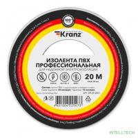 Rexant KR-09-2801 Изолента ПВХ профессиональная, 0,18х19 мм, 20 м, белая (10 шт/уп) KRANZ