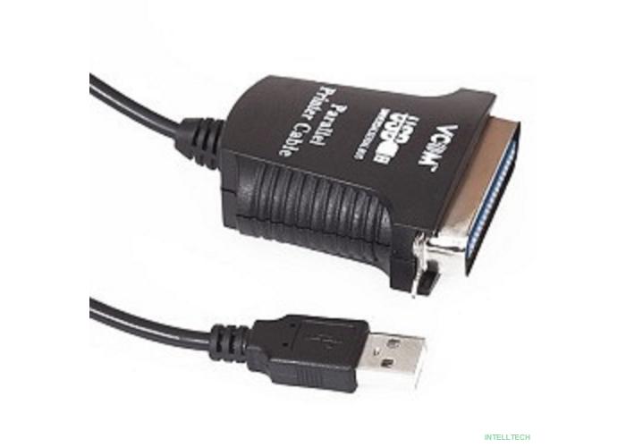 VCOM VUS7052 Кабель-адаптер USB A (вилка) -> LPT (прямое подключение к LPT порту принтера) 1.8m