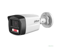 DAHUA DH-IPC-HFW1239TL1P-A-IL-0280B Уличная цилиндрическая IP-видеокамера SmartDualLight 2Мп; 1/2.8” CMOS; объектив 2.8мм; обнаружение людей, микрофон, ИК 30м, LED 20м, IP67, металл/пластик