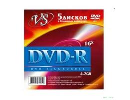 Диски VS DVD-R 4.7Gb, 16x (конверт 5шт.) (620359)