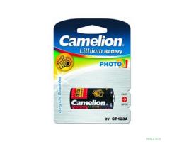 Camelion CR123A BL-1 (CR123A-BP1, батарейка фото,3В) (1 шт. в уп-ке) 