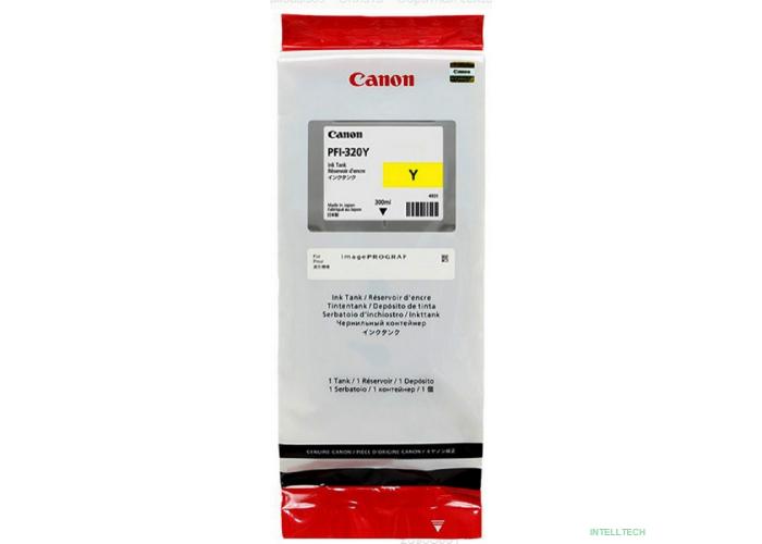 Canon PFI-320Y Картридж для Canon TM-200/TM-205/TM-300/TM-305, Жёлтый. 300 мл 