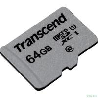 Micro SecureDigital 64Gb Transcend Class 10 TS64GUSD300S {MicroSDXC Class 10 UHS-I U1}