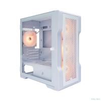 1STPLAYER Корпус TRILOBITE T3 White / mATX, TG / 4x 120mm LED fans inc. / T3-WH-4F1-W