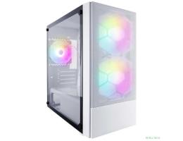 1STPLAYER Корпус FIREBASE X4-M White / mATX, TG / 1x120mm & 2x140mm LED fans inc. / X4-M-WH-2F1P-W-1F1-W