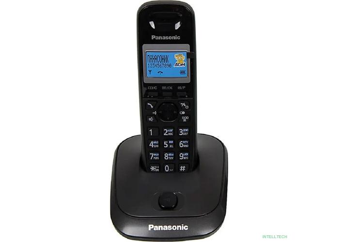 Panasonic KX-TG2511RUT (титан) {АОН, Caller ID,спикерфон на трубке,переход в Эко режим одним нажатием}