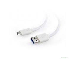 Cablexpert Кабель USB3.0 AM/USB Type-C, 1.8м, белый, пакет (CCP-USB3-AMCM-6-W)