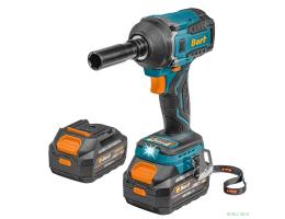 Bort ГАЙКОВЕРТ АККУМУЛЯТОРНЫЙ BORT BSR-21U (2х4АЧ+ЗУ) [93418477] { 800 Нм, 0-2700 об/мин, акб Li-Ion, аккумуляторная система Makita 18V LXT 18 В, вес 1.4 кг }
