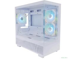 1STPLAYER MIKU Mi5 ARGB White / mATX / 3x120mm ARGB fans / Mi5-WH-2FC7R-W-1FC7-W
