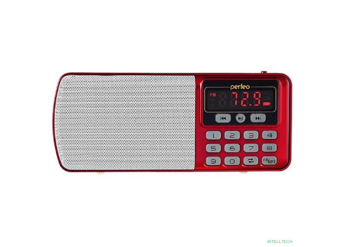 Perfeo радиоприемник цифровой ЕГЕРЬ FM+ 70-108МГц/ MP3/ питание USB или BL5C/ красный (i120-RED) [PF_5026]