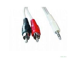 Кабель аудио Gembird, джек3.5 / 2xRCA, 2.5м [CCA-458-2.5M]