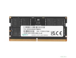 Модуль памяти Apacer 32GB DDR5 4800 SODIMM CL40, 1.2V, 2048x8,  RTL