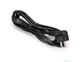 Exegate ES280999RUS Кабель питания ExeGate Special PC-1,8S (Евровилка угловая Schuko->С13) 3*0.5mm2, CCA, черный, 1.8м.