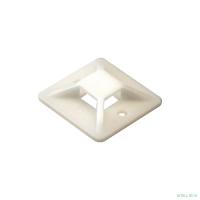 Exegate EX293145RUS Самоклеющаяся площадка для крепления стяжек ExeGate STM3030W-100 (30х30 мм, halogen free, -40°C - +85°C, белая, 100 шт)