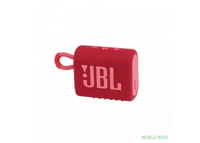 Колонка порт. JBL GO 3 красный 3W 1.0 BT (JBLGO3RED)