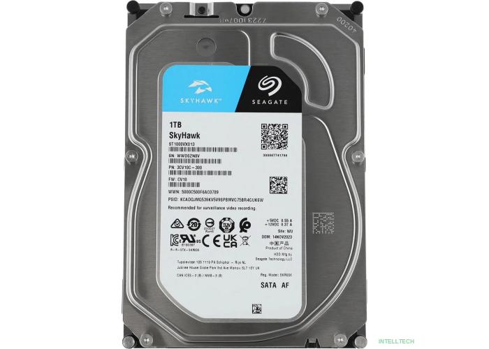 1TB Seagate Skyhawk (ST1000VX013) {Serial ATA III, 5400 rpm, 256mb, для видеонаблюдения}