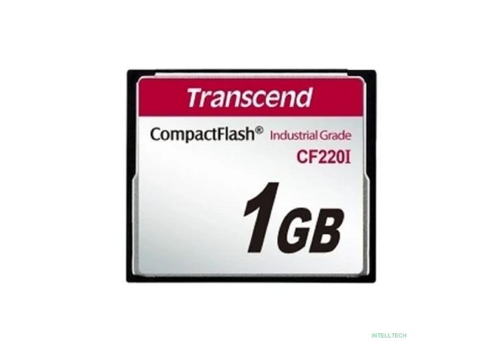 Промышленная карта памяти CompactFlash 1GB Transcend 220I, SLC, темп. режим от -40? до +85?